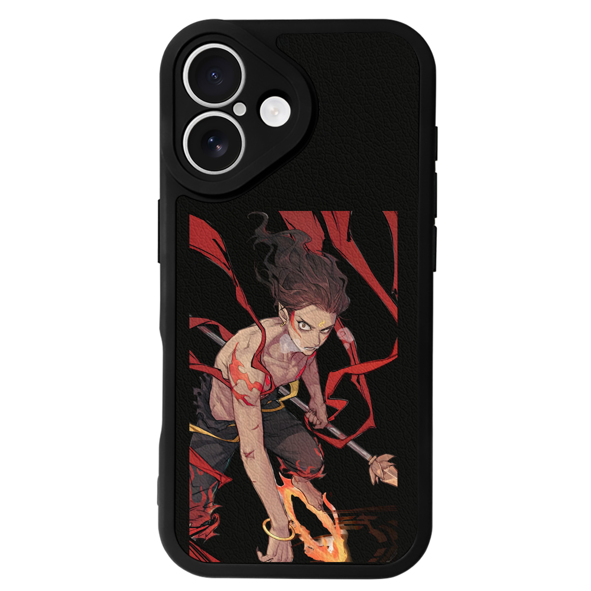 （画像用） Ne Zha 2 ナタ 魔童の大暴れ 【iPhone 16シリーズ対応】シリコンスマホケース（レザー調） 材質：シリコン